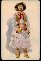 MIRANDA DO DOURO-COSTUMES-Costumes Portugueses-Mirandez-Na Dança Dos Paulitos.( Ed.G. & F. Nº 8)(A. Moraes)carte Postale - Bragança