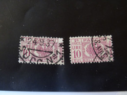 ITALIE  Colis Postaux  10 Lire X 2 - Paketmarken