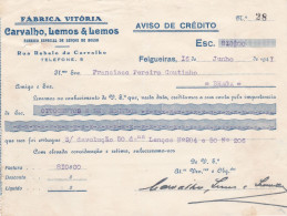 PORTUGAL - COMMERCIAL DOCUMENT - FELGUEIRAS - 1941 - Portogallo