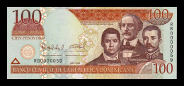 República Dominicana 100 Pesos Oro 2006 Pick 177a Low Serial 59 Sc Unc - Dominicana