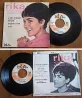 RARE French EP 45t RPM BIEM (7") RIKA ZARAÏ W/ Les ANGELS «Le Temps Des Vacances» (1965) - Ediciones De Colección