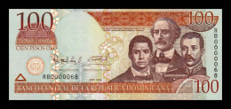 República Dominicana 100 Pesos Oro 2006 Pick 177a Low Serial 68 Sc Unc - República Dominicana