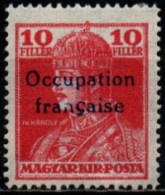 OCCUPATION FRANCAISE 1919 * - Ohne Zuordnung