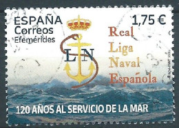 ESPAGNE SPANIEN SPAIN ESPAÑA 2022 120 YEARS ROYAL SPANISH NAVAL LEAGUE LIGA NAVAL USED ED 5607 MI 5658 YT 5363 SN 4641 S - Gebraucht