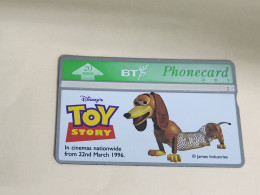 United Kingdom-(BTA149)Disney's Toy-2 Slinky Dog-(248)(20units)(642A32568)price Cataloge 3.00£-used+1card Prepiad Free - BT Edición Publicitaria