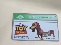 United Kingdom-(BTA149)Disney's Toy-2 Slinky Dog-(250)(20units)(662A00806)price Cataloge 8.00£-mint+1card Prepiad Free - BT Advertising Issues