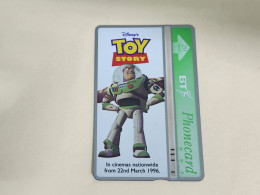 United Kingdom-(BTA150)Disney's Toy-3 BUZZ-(251)(20units)(622L60187)price Cataloge 3.00£ Used+1card Prepiad Free - BT Advertising Issues