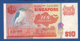 SINGAPORE - P.11b – 10 Dollars ND 1976 XF/AU, S/n A/24 221900 - Singapur