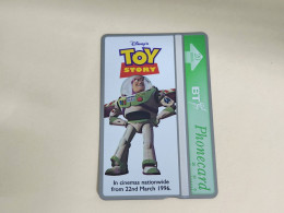 United Kingdom-(BTA150)Disney's Toy-3 BUZZ-(253)(20units)(642A33090)price Cataloge 8.00£ Mint+1card Prepiad Free - BT Edición Publicitaria