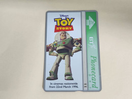 United Kingdom-(BTA150)Disney's Toy-3 BUZZ-(254)(20units)(662A11002)price Cataloge 3.00£ Used+1card Prepiad Free - BT Werbezwecke