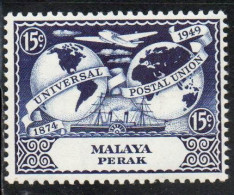 MALAYA PERAK MALESIA 1949 UPU 15c MNH - Perak