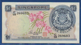 SINGAPORE - P. 1d – 1 Dollar ND 1967-1972 UNC-, S/n C/59 269603 - Singapur