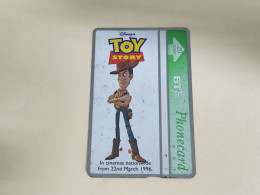 United Kingdom-(BTA151)Disney's Toy-4 WOODY-(257)(20units)(662B41661)price Cataloge 10.00£ Used+1card Prepiad Free - BT Werbezwecke