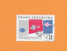 CZECH REPUBLIC 1994 Gestempelt°Used  MiNr.48 "120 Jahre Weltpostverein UPU # Brieftauben" - Used Stamps