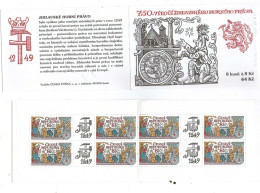 Czech Republic - 750 Years King's Mining In Jihlava (Iglau) , Booklet ( BKL ) With MNH Stamps With Cupons - Autres & Non Classés