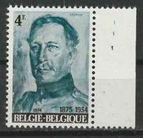 Belgie OCB 1704 ** MNH Met Plaatnummer 1 - 1971-1980