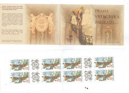 Vrtbovska Garden In Prague, Booklet ( BKL ), MNH Stamps With Cupons - Autres & Non Classés