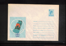 Romania 1976 Olympic Games Innsbruck - Bob + Biathlon Interesting Postal Stationery Letter - Hiver 1976: Innsbruck