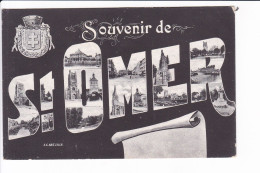 Souvenir De ST-OMER ( écrit En Lettres Composées De Photos) - Saint Omer