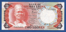 SIERRA LEONE - P. 6a – 2 Leones 19/04/1974 VF/XF, S/n B/3 803460 - Sierra Leone