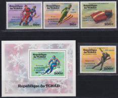 F-EX40437 REPUBLIQUE DU CHAD MNH 1977 WINTER OLYMPIC GAMES INNSBRUCK SKI SKIITING. - Hiver 1976: Innsbruck