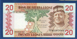 SIERRA LEONE - P.14b – 20 Leones 1984 UNC-, S/n FF 41067660 - Sierra Leona