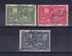 Norwegen 1914 - 100 Jahre Unabhängigkeit, Nr. 93 - 95, Gestempelt / Used - Oblitérés