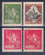 Norwegen 1930 - König Olaf II., Nr. 155 - 157, Postfrisch ** / MNH - Nuovi