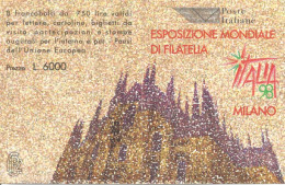 (REPUBBLICA ITALIANA) 1998, ESPOSIZIONE MONDIALE DI FILATELIA A MILANO, ITALIA '98 - Libretto Di 8 Francobolli Nuovi - Carnets