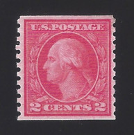 US #455 1914-16 Carmine Type III Wmk 190 Perf 10 Vert MNH F-VF SCV $19 - Neufs