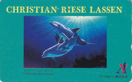 TC JAPON / 110-011 - Série Peinture CHRISTIAN RIESE LASSEN - ANIMAL DAUPHIN érotique - EROTIC DOLPHIN JAPAN Pc 02 - Dolphins