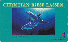 TC JAPON / 110-011 - Série Peinture CHRISTIAN RIESE LASSEN - ANIMAL DAUPHIN érotique - EROTIC DOLPHIN JAPAN Pc 02 - Dolfijnen