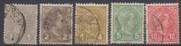 Mi: 67/71 Used 1895 - 1895 Adolphe Right-hand Side