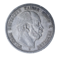 Allemagne-Royaume De Prusse Wilhelm 5 Mark 1876 Hanovre - 2, 3 & 5 Mark Zilver