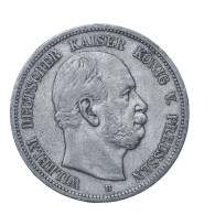 Allemagne-Royaume De Prusse Wilhelm 5 Mark 1875 Hanovre - 2, 3 & 5 Mark Silber