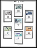 ISRAEL Planes Ships 1967    FULL TABS DELUXE QUALITY MNH ** Postfris** PERFECT GUARENTEED - Nuovi (con Tab)