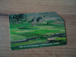 BOLIVIA  USED CARDS OPTICAL  MONUMENTS LANDSCAPES - Bolivia