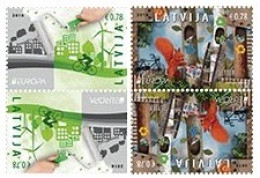 Latvia Lettland 2016 Europa CEPT Think Green Set Of 2 Tet-beshes Mint - 2016