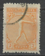 Grèce - Griechenland - Greece 1906 Y&T N°167 - Michel N°146 (o) - 3l Rénovation Des JO - Used Stamps