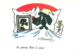 Illustrateur G Meunier  - Humour Chien Noir  U 49 - Meunier, G.