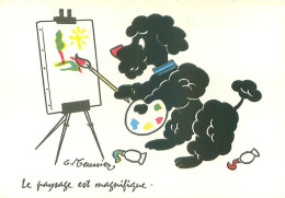 Illustrateur G Meunier  - Humour Chien Noir  U 50 - Meunier, G.