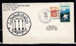Brief Van U.S Navy Uss Holland Naar Leesburg - 1971-1980