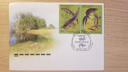 A) 2012, RUSSIA, FDC, WILDLIFE, FISH, JOINT ISSUE WITH BELARUS, CRESTED NEWT, COMMON NEWT, XF - Usados