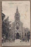 CPA 30 - BELLEGARDE - L'Eglise - TB PLAN Edifice Religieux Place CENTRE VILLAGE Très Jolie ANIMATION Devant - Bellegarde