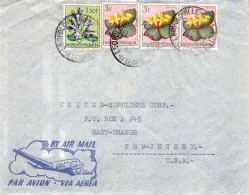 BELG. CONGO - AIRMAIL 1955 LEOPOLDVILLE > NEW JERSEY Mi #305, 307 / YZ402 - Cartas & Documentos