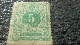 BELÇİKA-1884-                5C               USED - 1893-1907 Armoiries