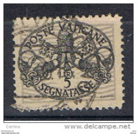 VATICANO:  1946  TASSE  -  £. 5  GRIGIO  US. -  SASS. 18 - Impuestos