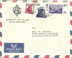 India > 1980-1989 Republiek Luchtpostbrief Met 3 Postzegels Uit 1980 (10837) - Lettres & Documents
