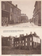 4 CP Neuvy Le Roi  Rue St André, Chateau Montifray , Rouvre, Beauvais Castelnau Beaumont Pellerin Gauville - Neuvy-le-Roi