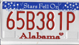 Plaque D' Immatriculation USA - State Alabama, USA License Plate - State Alabama, 30,5 X 15cm, Fine Condition - Targhe Di Immatricolazione